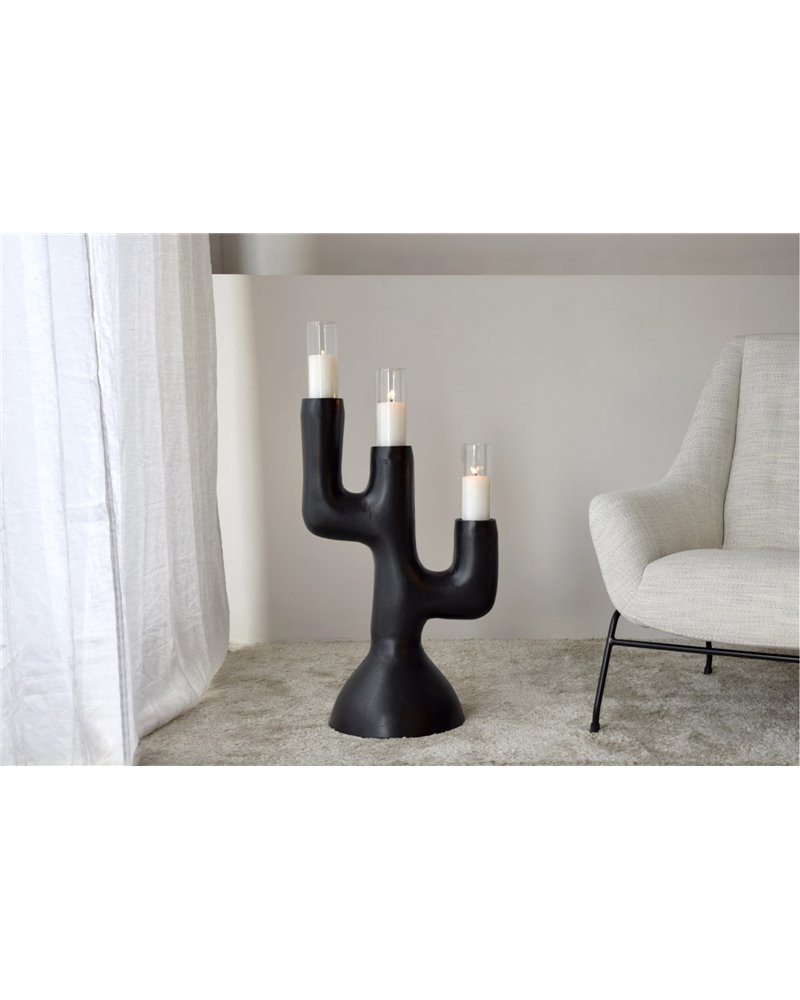 CANDELABRO TOTEM N.1. METAL.NEGRO