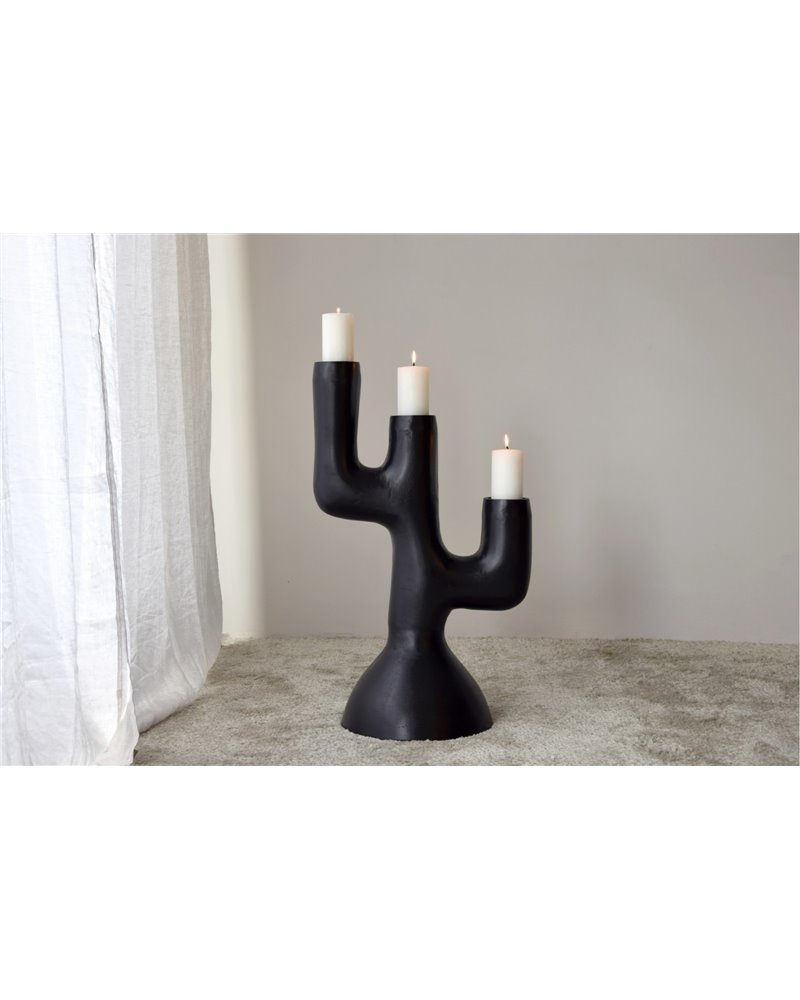 CANDELABRO TOTEM N.1. METAL.NEGRO