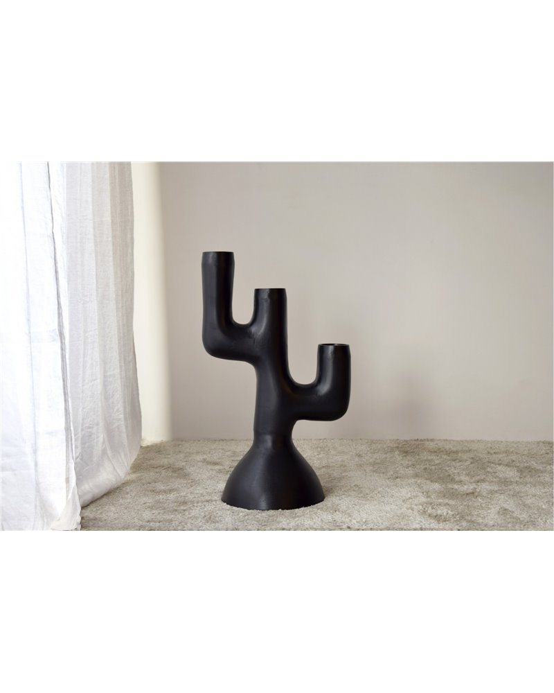 CANDELABRO TOTEM N.1. METAL.NEGRO