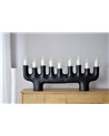 CANDELABRO TOTEM N.2. METAL.NEGRO