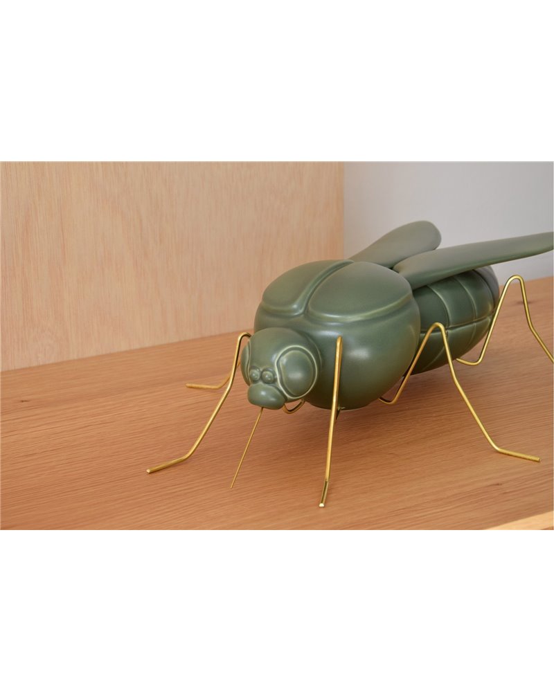 ESCULTURA MOSQUITO. VERDE MILITAR MATE