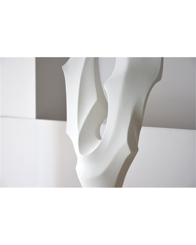 ESCULTURA VENTO. CERÁMICA BLANCO