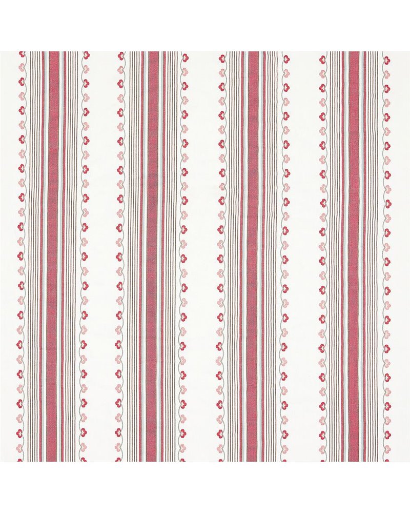 Mabel Stripe Ruby Duck Egg NCF552-01