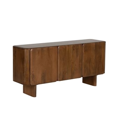 BROWN MANGO WOOD SIDEBOARD...