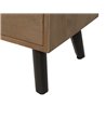 APARADOR NATURAL-NEGRO MADERA-METAL 120 X 41 X 77 CM REF.-610087