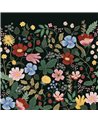 FormatFactoryStrawberry Fields Premium Peel and Stick Wall Mural Black PSW1333MW1