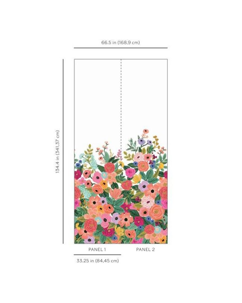 Garden Party Wall Mural Rose Multi RI5190M