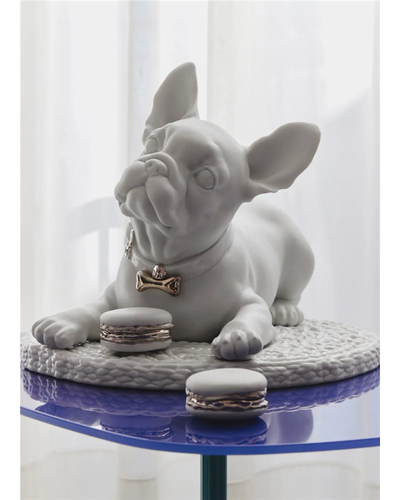 Bulldog francés con macarons (Re-Deco)