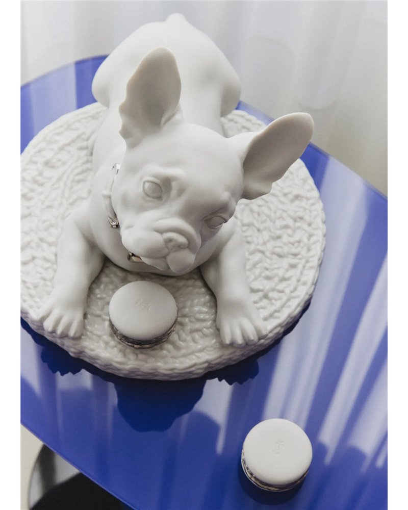 Bulldog francés con macarons (Re-Deco)