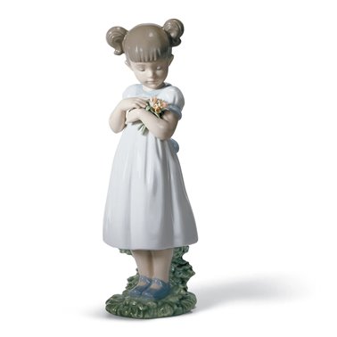 Figura niña Flores para mamá