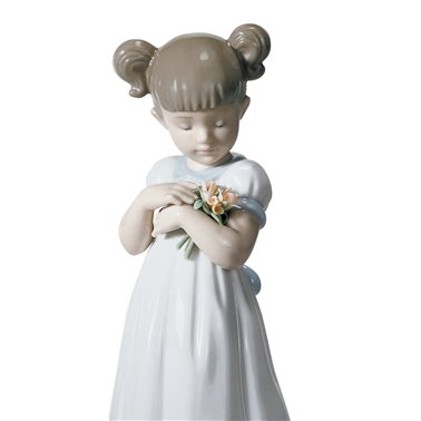 Figurine fille Fleurs pour...