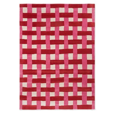 Basketweave Coral Rose 144102