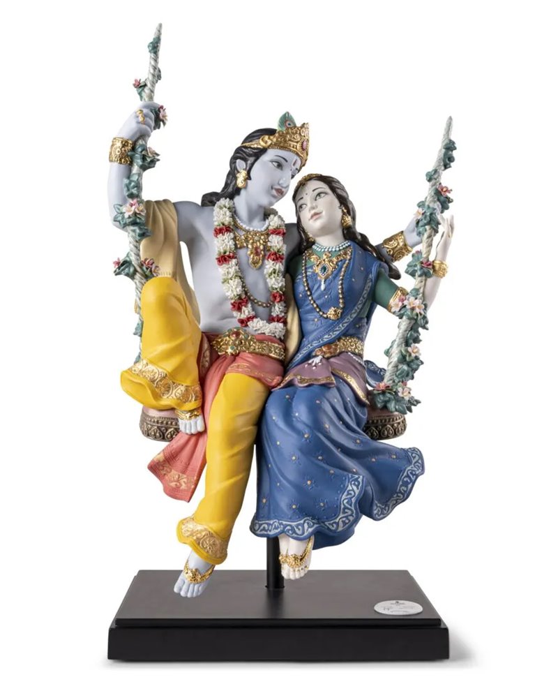 Radha Krishna en Columpio