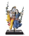 Radha Krishna en Columpio