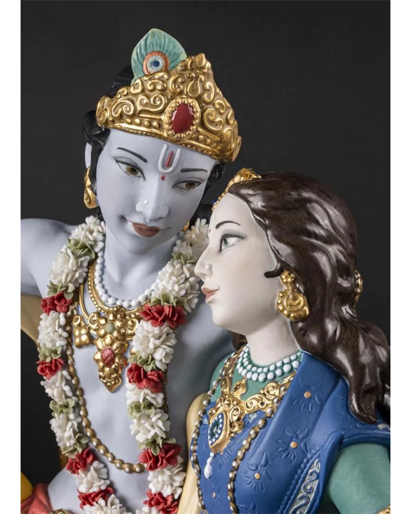 Radha Krishna en Columpio