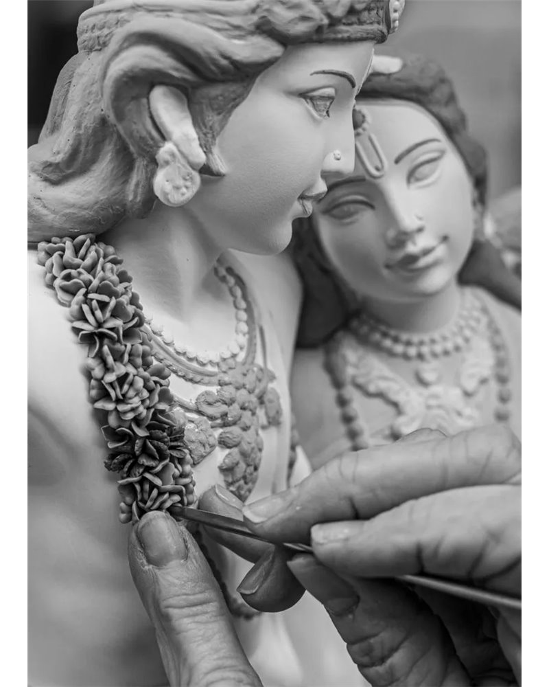 Radha Krishna en Columpio