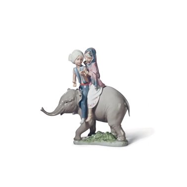 Figura Niños hindúes sobre elefante