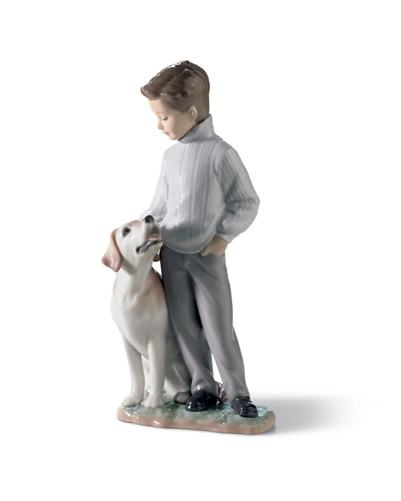 Figura niño con perro Mi amigo más fiel