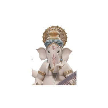 Figura de Ganesha com veena