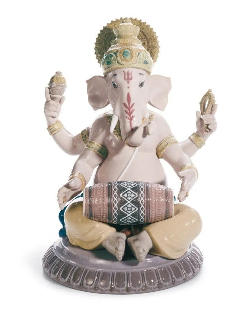 Figura Ganesha con mridangam