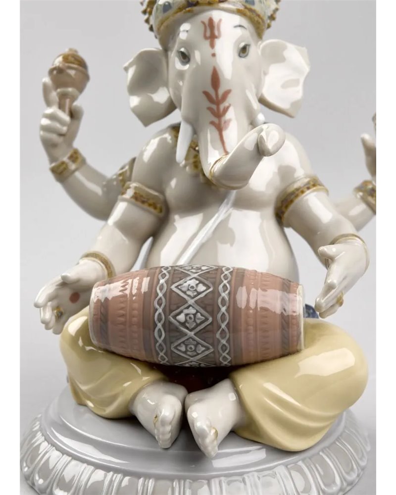 Figura Ganesha con mridangam