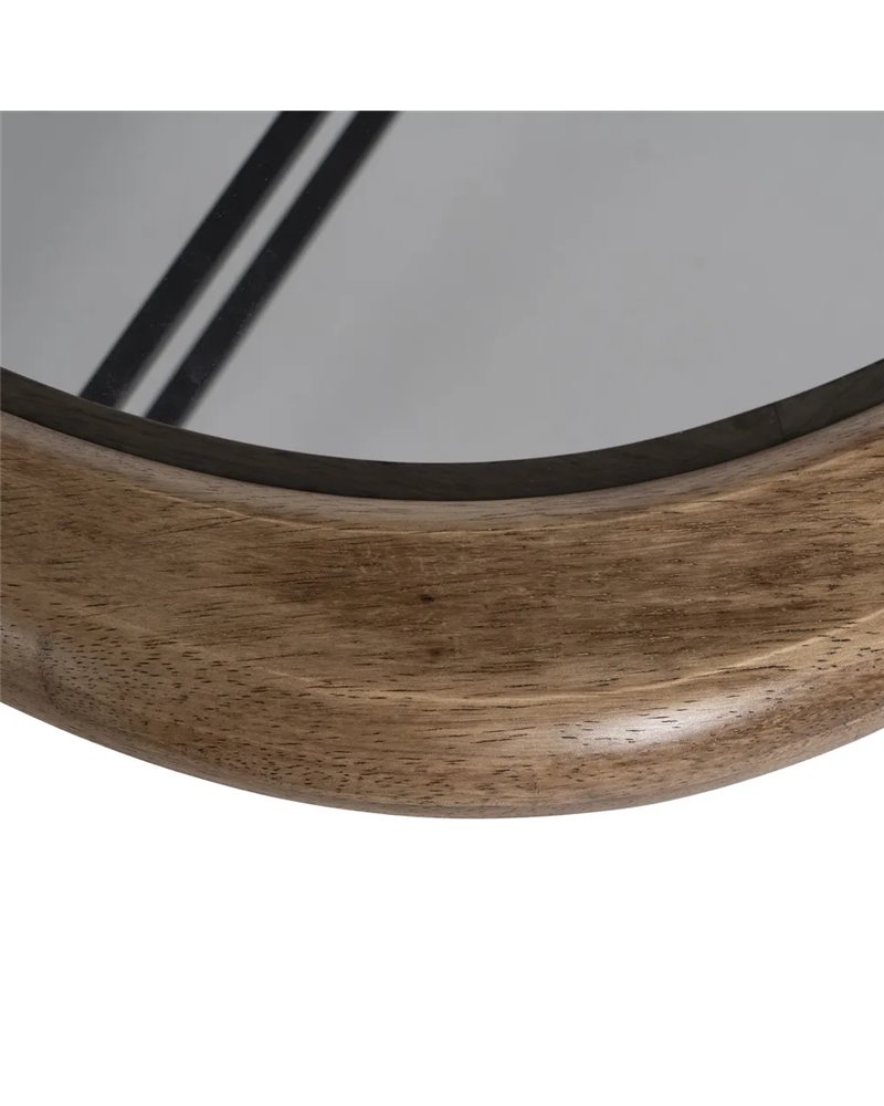 MESA CENTRO NATURAL-NEGRO MADERA-METAL 76 X 81 X 38 CM