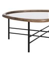 MESA CENTRO NATURAL-NEGRO MADERA-METAL 76 X 81 X 38 CM