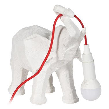 ELEPHANT TABLE LAMP WHITE...