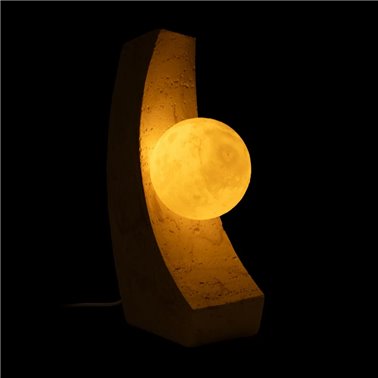 TABLE LAMP CREAM POLYRESIN...