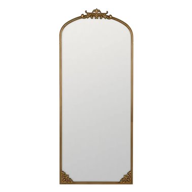 DRESSING MIRROR GOLD METAL...