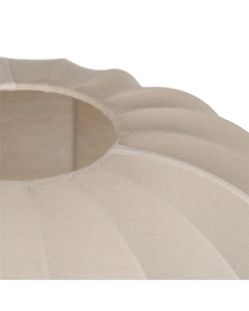 LÁMPARA MESA NATURAL-BEIGE METAL-TEJIDO 31,50 X 31,50 X 24,5