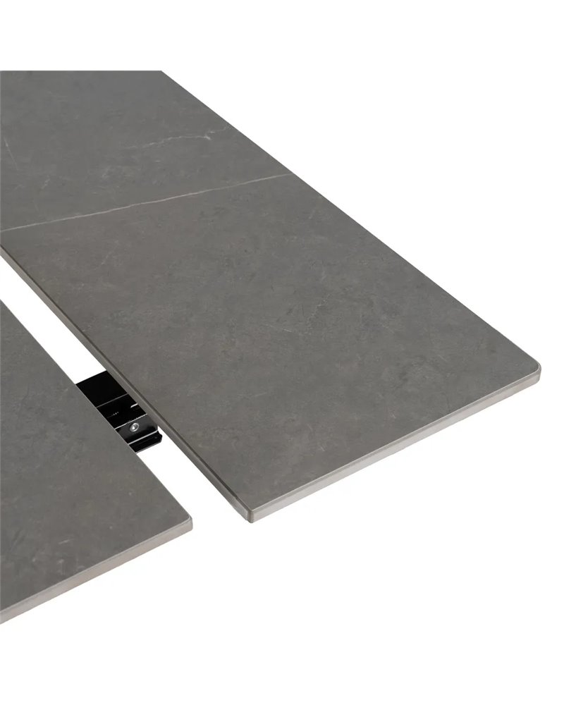 MESA EXTENSIBLE GRIS-NEGRO 170 X 90 X 76 CM