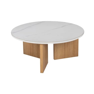 TABLE BASSE BLANC-NATUREL...