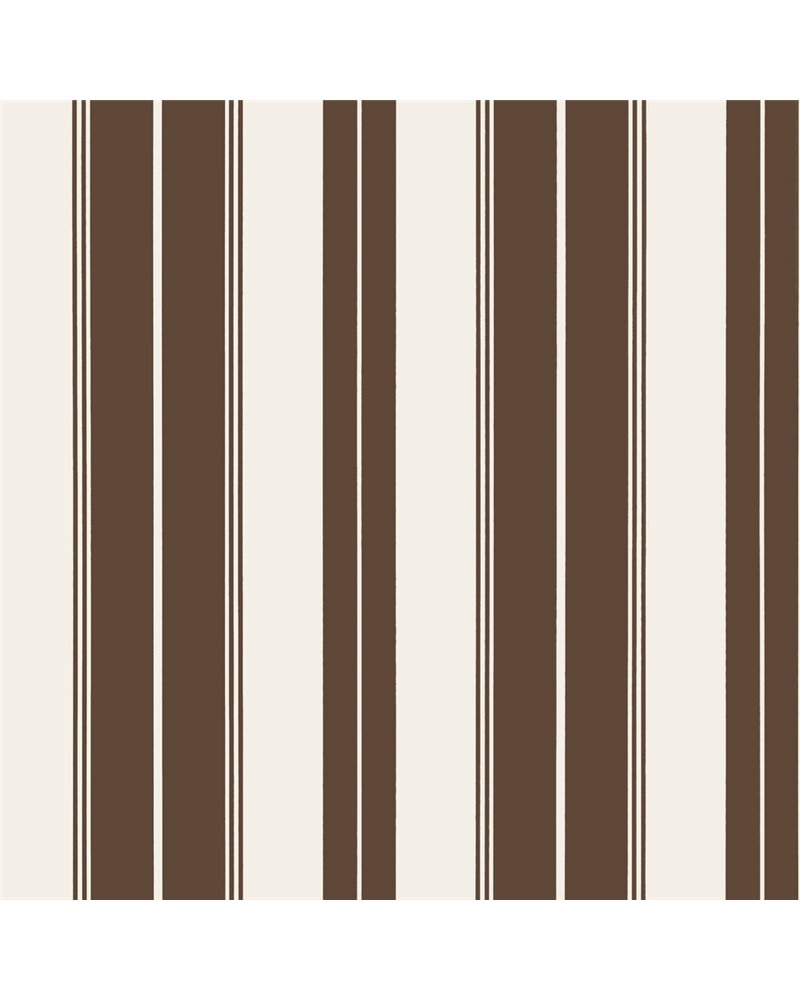 Norfolk Stripe Chocolate Brown T44049