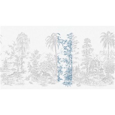 Mandalay White Blue 40205