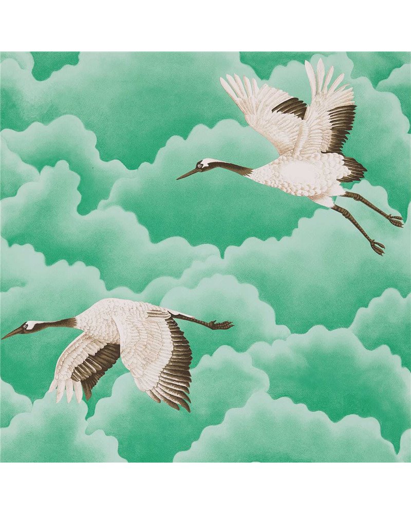 Cranes In Flight Emerald HGAT111233