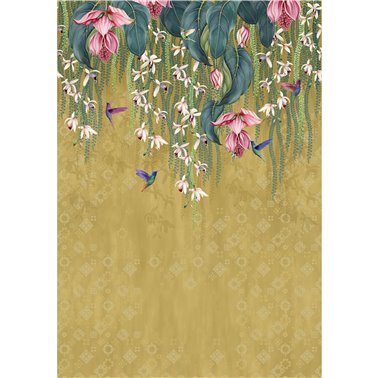 Trailing Orchid Metallic Gold W8037-02