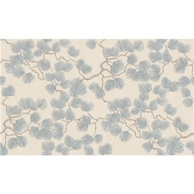 Pine Mural Misty Blue S10489