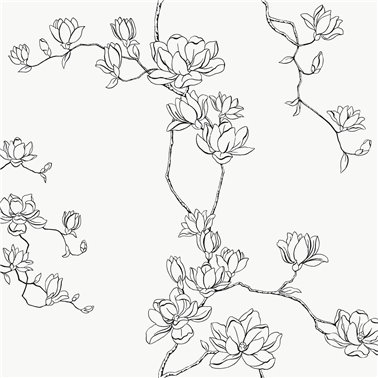 Magnolia Branches Black MF4731