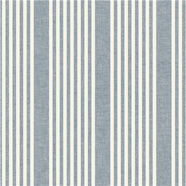 French Linen Stripe Navy MF4768