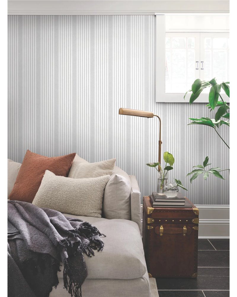 French Linen Stripe Artic Gray SR1582MH