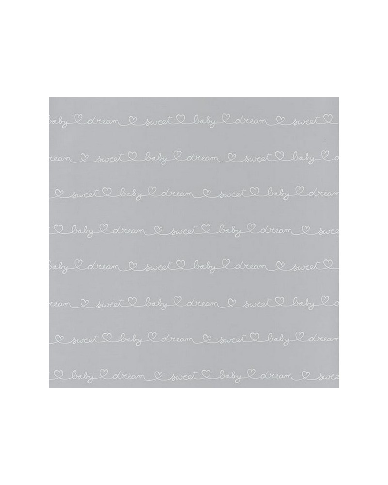 Papel Pintado MLW29869135 WORDING GRIS - Casadeco